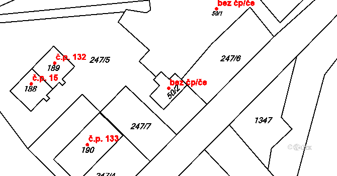 Vikantice 45018103 na parcele st. 50/2 v KÚ Vikantice, Katastrální mapa