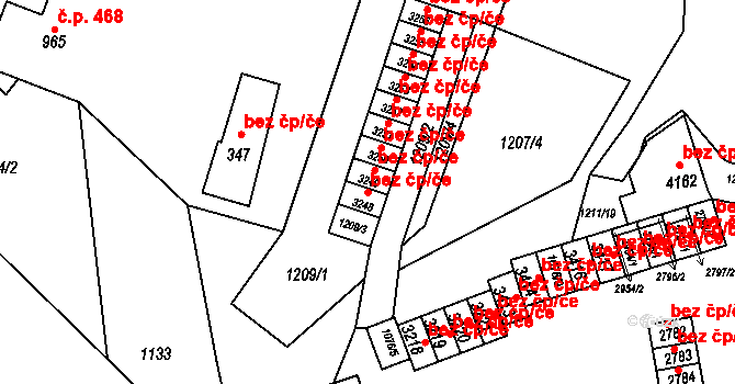 Rožnov pod Radhoštěm 45661103 na parcele st. 3248 v KÚ Rožnov pod Radhoštěm, Katastrální mapa