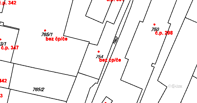 Česká Skalice 46361103 na parcele st. 754 v KÚ Česká Skalice, Katastrální mapa