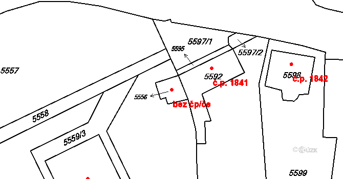 Krnov 39519104 na parcele st. 5556 v KÚ Krnov-Horní Předměstí, Katastrální mapa