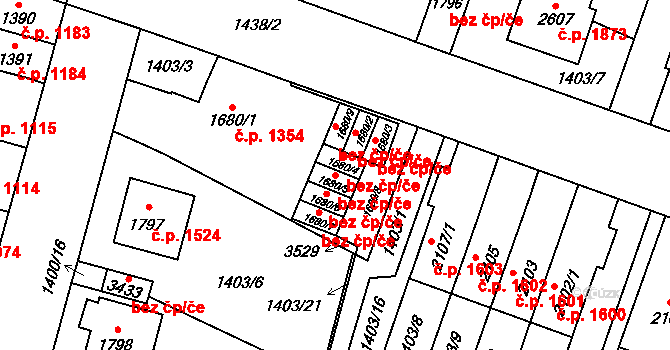 Hořice 42394104 na parcele st. 1680/5 v KÚ Hořice v Podkrkonoší, Katastrální mapa