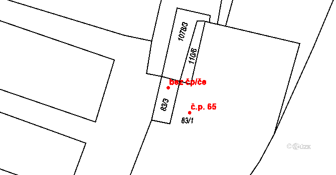 Čimelice 46184104 na parcele st. 83/3 v KÚ Čimelice, Katastrální mapa