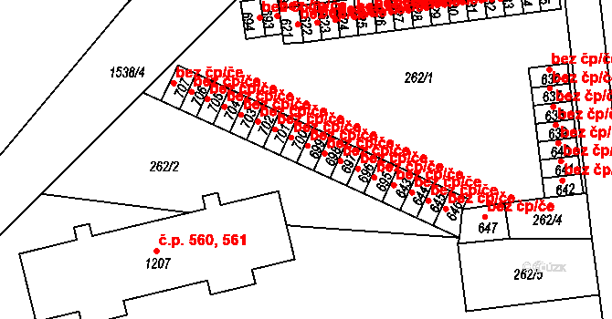 Nepomuk 47133104 na parcele st. 699 v KÚ Nepomuk, Katastrální mapa