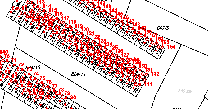 Šumbark 126, Havířov na parcele st. 742 v KÚ Šumbark, Katastrální mapa