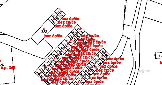 Rousínov 88560104 na parcele st. 373/28 v KÚ Rousínov u Vyškova, Katastrální mapa