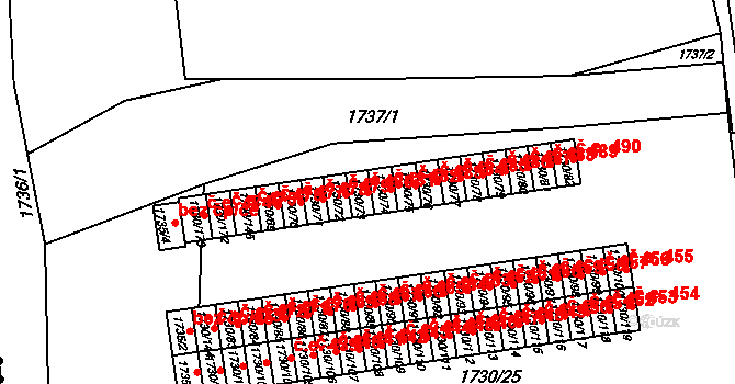 Miřetice u Klášterce nad Ohří 481, Klášterec nad Ohří na parcele st. 1730/73 v KÚ Miřetice u Klášterce nad Ohří, Katastrální mapa
