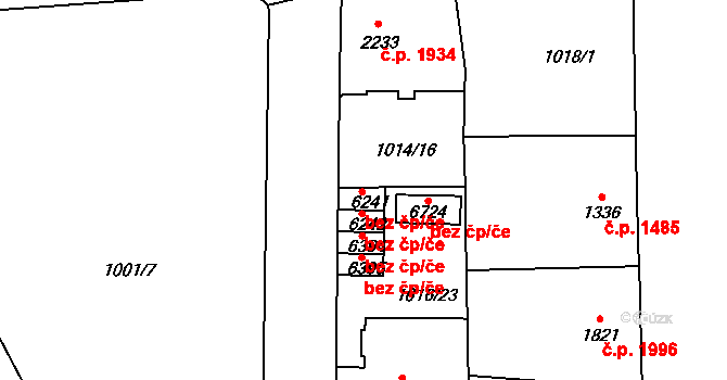 Jablonec nad Nisou 2743, Katastrální mapa
