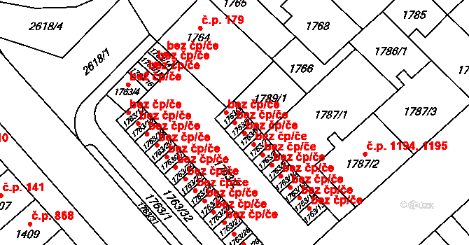 Plzeň 46511105 na parcele st. 1763/5 v KÚ Doubravka, Katastrální mapa