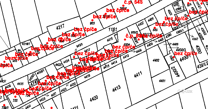 Bořetice 48918105 na parcele st. 1001 v KÚ Bořetice u Hustopečí, Katastrální mapa