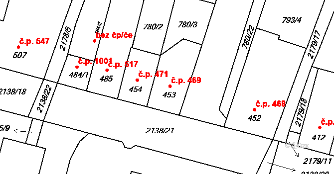 Lišov 469, Katastrální mapa