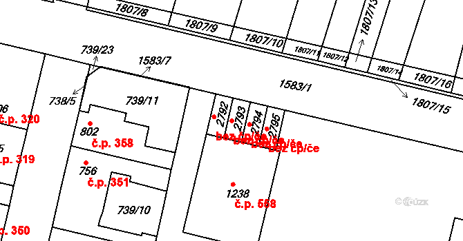 Litovel 406, Katastrální mapa