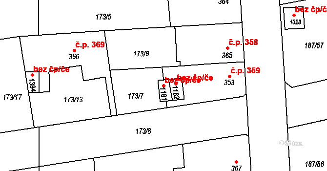 Pardubice 40400107 na parcele st. 1181 v KÚ Svítkov, Katastrální mapa