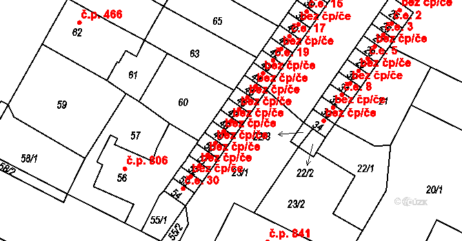 Lovosice 41117107 na parcele st. 48 v KÚ Lovosice, Katastrální mapa