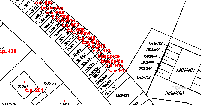 Kopřivnice 44838107 na parcele st. 3460 v KÚ Kopřivnice, Katastrální mapa
