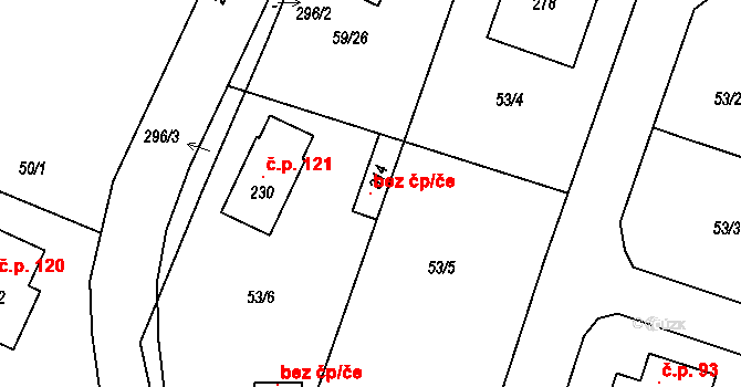 Čížová 121136108 na parcele st. 314 v KÚ Nová Ves u Čížové, Katastrální mapa