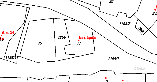 Trokavec 40686108 na parcele st. 22 v KÚ Trokavec, Katastrální mapa