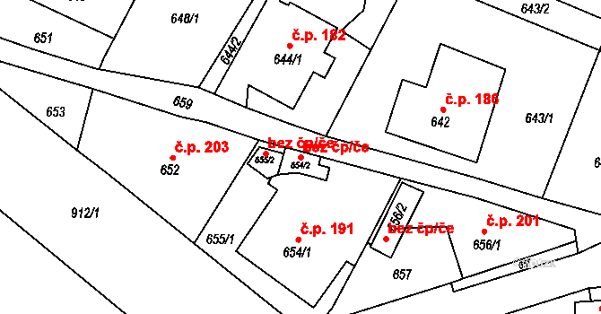 Rýmařov 41942108 na parcele st. 654/2 v KÚ Janušov, Katastrální mapa
