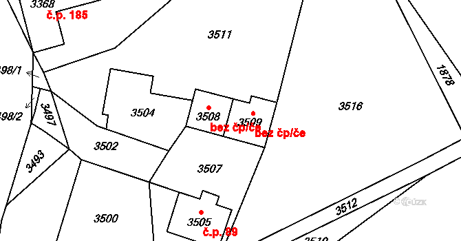 Bravantice 48098108 na parcele st. 3509 v KÚ Bravantice, Katastrální mapa