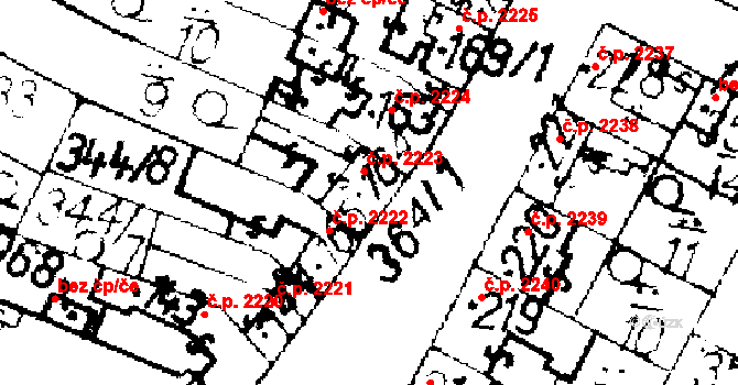 Podlusky 2223, Roudnice nad Labem na parcele st. 164 v KÚ Podlusky, Katastrální mapa