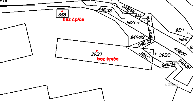 Ždírec nad Doubravou 44583109 na parcele st. 395/1 v KÚ Ždírec nad Doubravou, Katastrální mapa