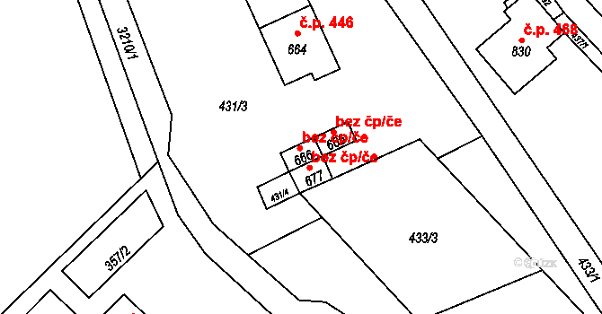 Bečov nad Teplou 45798109 na parcele st. 666 v KÚ Bečov nad Teplou, Katastrální mapa