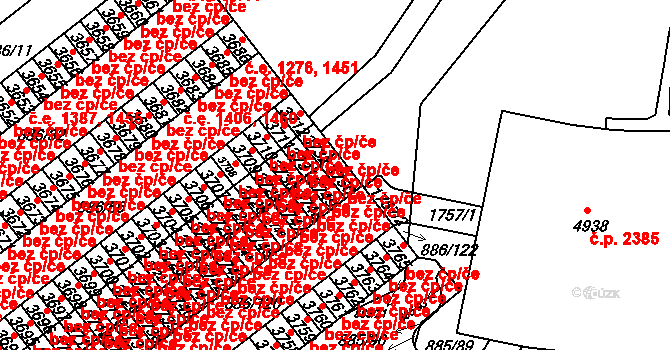 Blansko 46012109 na parcele st. 3750 v KÚ Blansko, Katastrální mapa