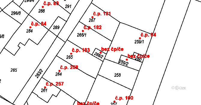 Proboštov 49432109 na parcele st. 266/2 v KÚ Proboštov u Teplic, Katastrální mapa