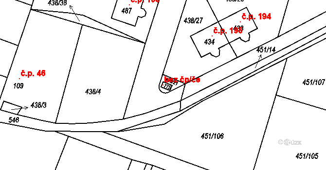 Horoušany 100862110 na parcele st. 775 v KÚ Horoušany, Katastrální mapa