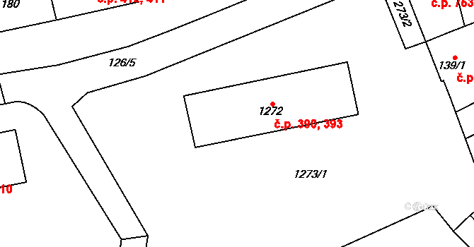 Kynšperk nad Ohří 390,393 na parcele st. 1272 v KÚ Kynšperk nad Ohří, Katastrální mapa