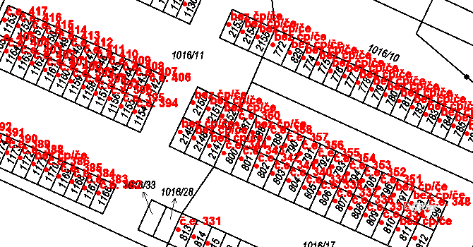 Úšovice 360, Mariánské Lázně na parcele st. 787 v KÚ Úšovice, Katastrální mapa