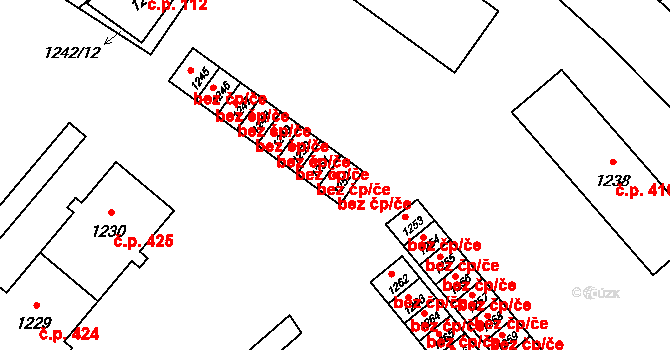 Vrbno pod Pradědem 40187110 na parcele st. 1252 v KÚ Vrbno pod Pradědem, Katastrální mapa