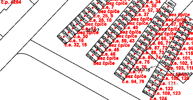 Zlín 43312110 na parcele st. 5345/15 v KÚ Zlín, Katastrální mapa