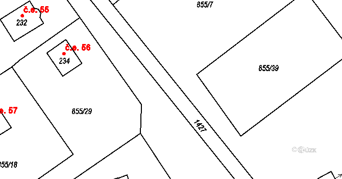Děpoltovice 46425110 na parcele st. 855/7 v KÚ Děpoltovice, Katastrální mapa