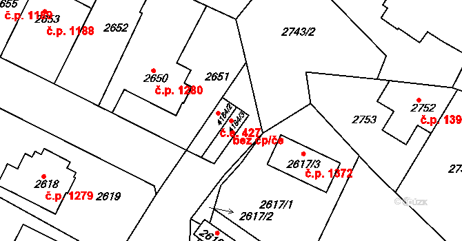 Roudnice nad Labem 50289110 na parcele st. 4184/3 v KÚ Roudnice nad Labem, Katastrální mapa