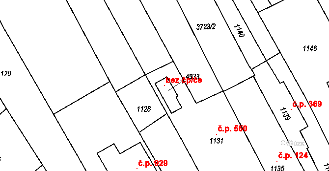 Buchlovice 102186111 na parcele st. 4933 v KÚ Buchlovice, Katastrální mapa