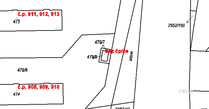 Oslavany 118240111 na parcele st. 479/8 v KÚ Oslavany, Katastrální mapa