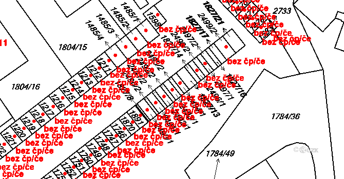 Stříbro 38293111 na parcele st. 2493/1 v KÚ Stříbro, Katastrální mapa