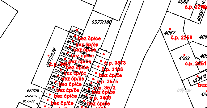 Přerov I-Město 3573, Přerov na parcele st. 5088/39 v KÚ Přerov, Katastrální mapa
