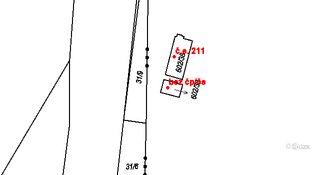 Lipno nad Vltavou 44200111 na parcele st. 602/39 v KÚ Lipno nad Vltavou, Katastrální mapa