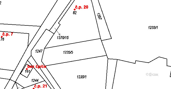 Objekt 98211111, Katastrální mapa