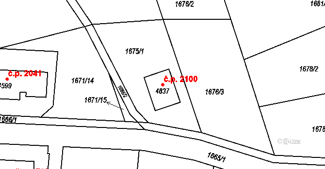 Čelákovice 2100 na parcele st. 4837 v KÚ Čelákovice, Katastrální mapa
