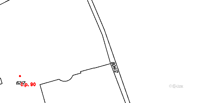 Úšovice 308, Mariánské Lázně na parcele st. 807/2 v KÚ Úšovice, Katastrální mapa