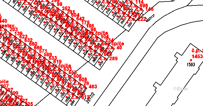Veselí nad Moravou 43123112 na parcele st. 2435 v KÚ Veselí-Předměstí, Katastrální mapa