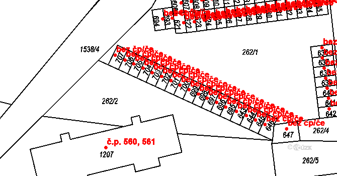 Nepomuk 47133112 na parcele st. 701 v KÚ Nepomuk, Katastrální mapa
