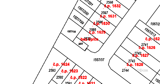 Rosice 100305113 na parcele st. 2695 v KÚ Rosice u Brna, Katastrální mapa