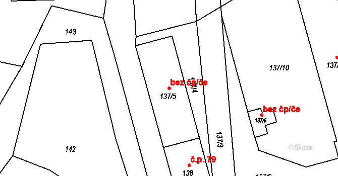 Český Těšín 42628113 na parcele st. 137/5 v KÚ Stanislavice, Katastrální mapa