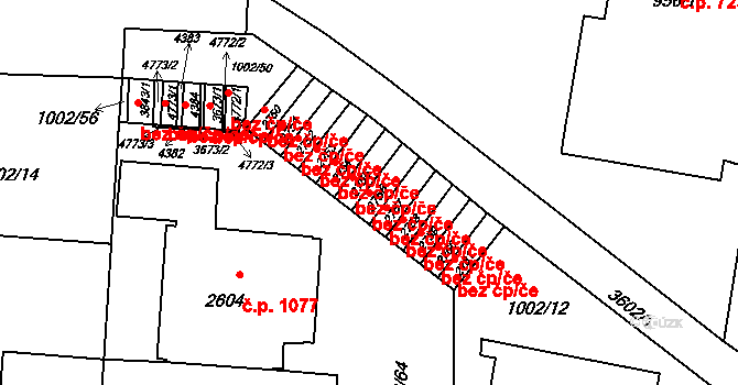 Rožnov pod Radhoštěm 45643113 na parcele st. 2756 v KÚ Rožnov pod Radhoštěm, Katastrální mapa