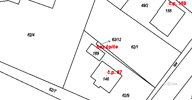 Olešnice 96622113 na parcele st. 189 v KÚ Olešnice u Rychnova nad Kněžnou, Katastrální mapa