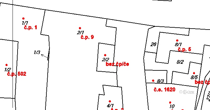 Dobšice 40976114 na parcele st. 2/2 v KÚ Dobšice u Znojma, Katastrální mapa