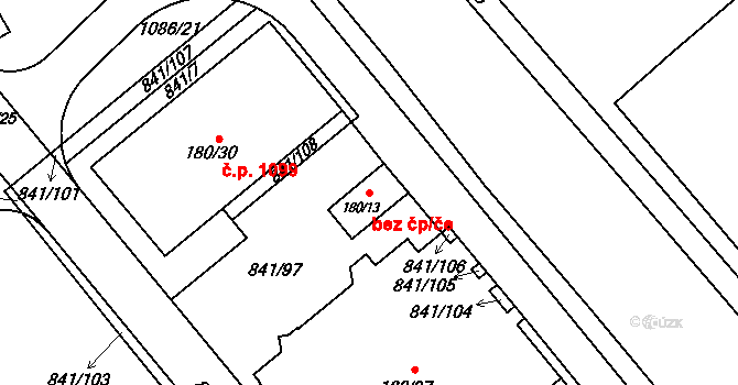 Olomouc 42243114 na parcele st. 180/13 v KÚ Hodolany, Katastrální mapa